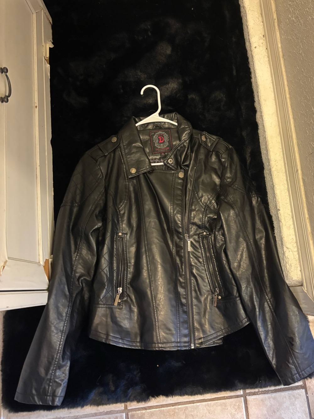Dollhouse women’s leather jacket perfect condition.
